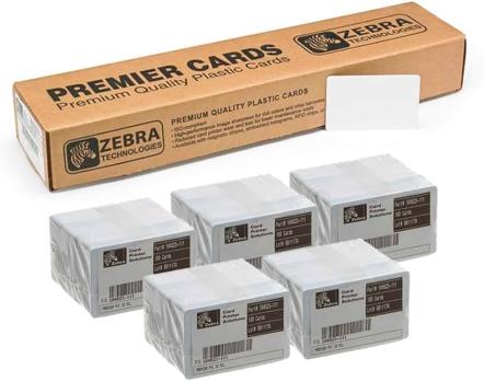 Пластиковые карты Zebra Premier (PVC) Blank White Cards (500 шт)